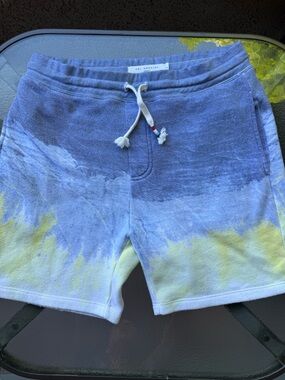 Sol Angeles men Blue & Yellow Tie-Dye Jogger Shorts
